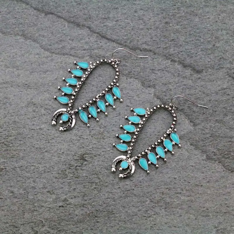 Squash Blossom Casting Fish Hook Earrings 1