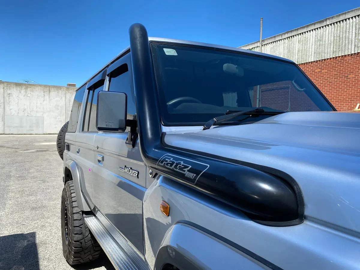 Toyota Landcruiser 78 Series (2007-2022) (Vdj) Fatz Fabrication 4" Stainless Snorkel 1