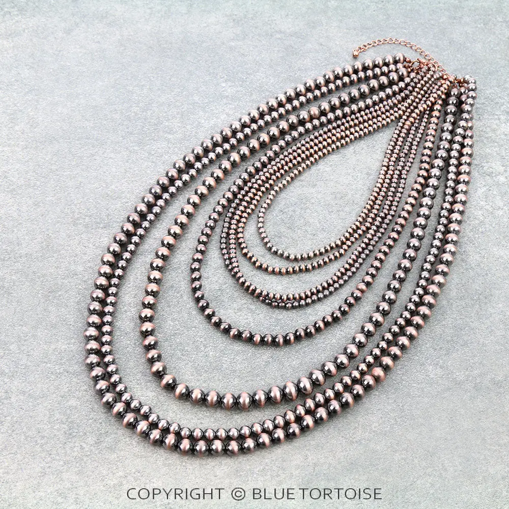8Row Navajo Style Pearl Necklace 1