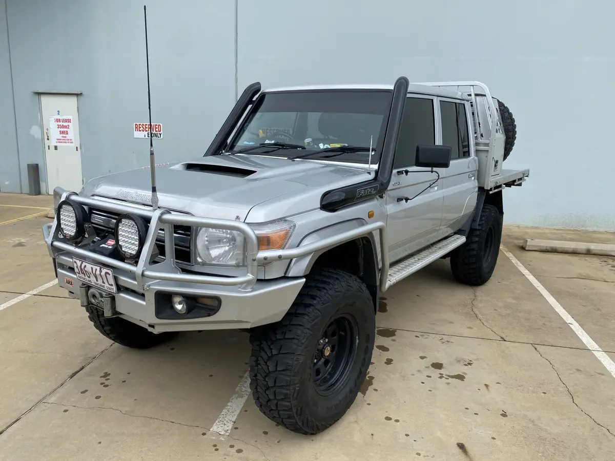 Toyota Landcruiser 70 Series Lh (Vdj) Fatz Fabrication 4" Stainless Snorkel (Not Std Side) 1