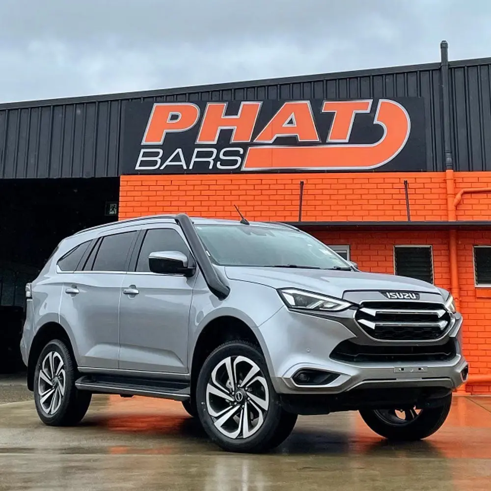Isuzu Mu-X (2021-2027) Phat Bars 4" Stainless Snorkel 1