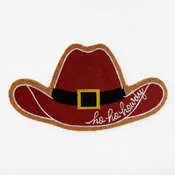 Santa Cowboy Hat Mat 1