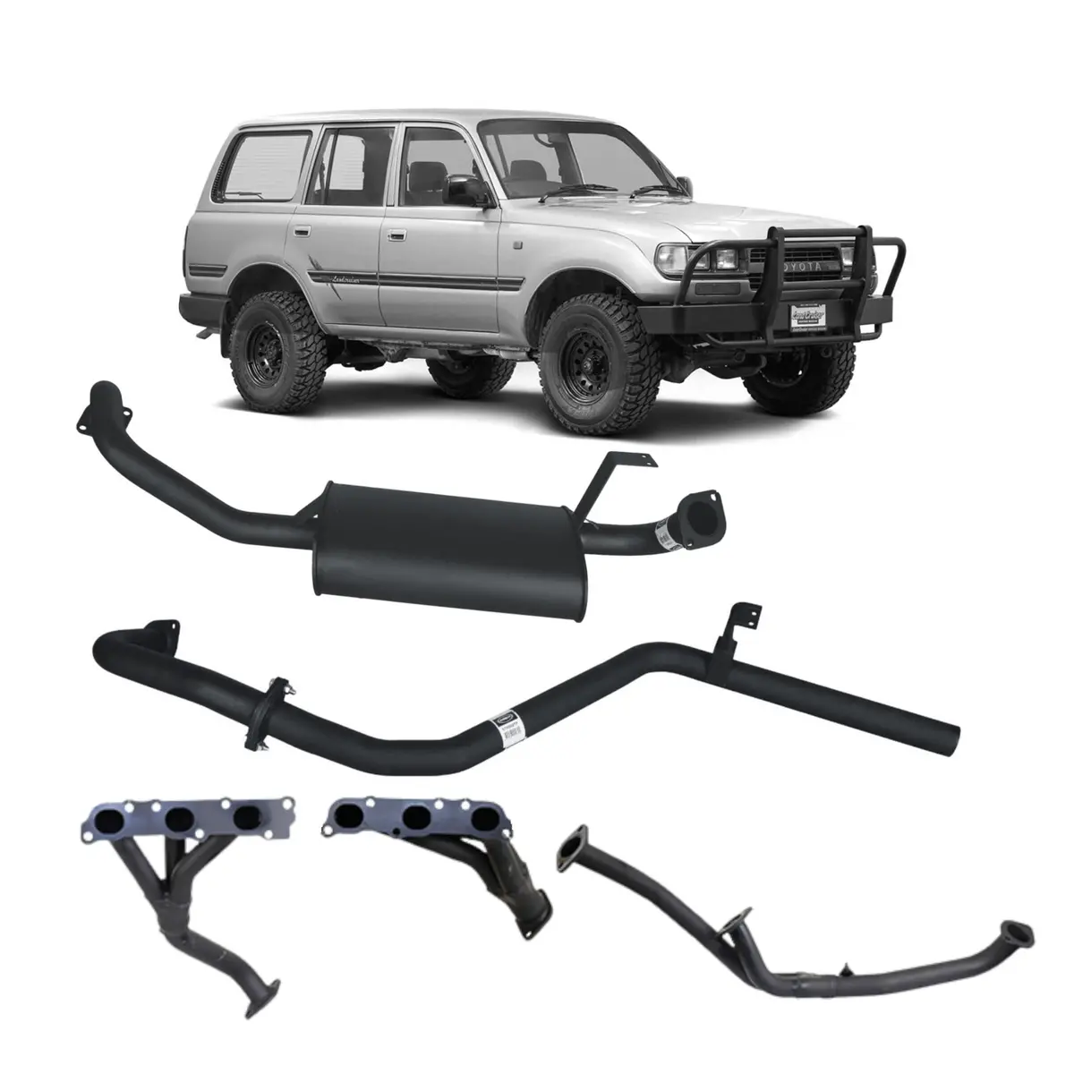 Redback Performance Headers And Exhaust For Toyota Landcruiser 80 Series Wagon 4.5 Fz 1