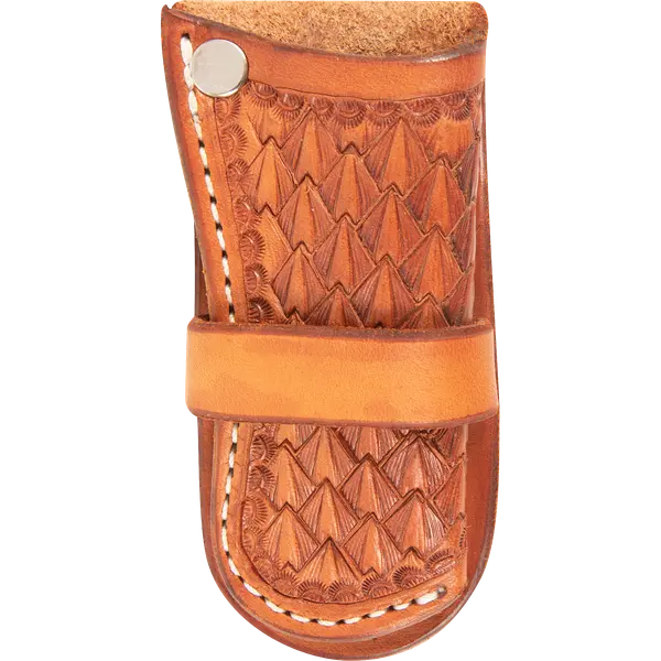 Holster Knife Sheath With Basket Tooling 1