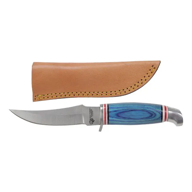 Wild Turkey Handmade Collection Blue Frost Fixed Blade Hunting Knife 1