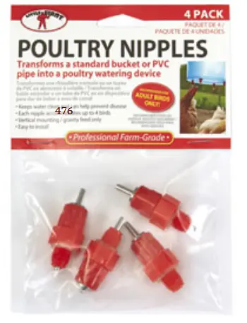 Little Giant: Poultry Nipple 4-Pack 1