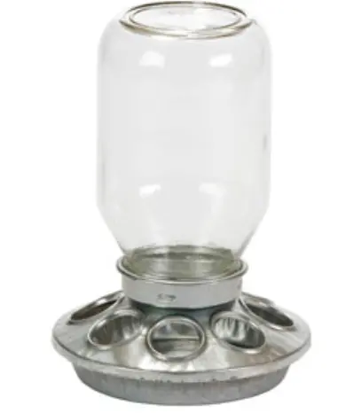 Baby Chick Feeder W / Mason Jar 1