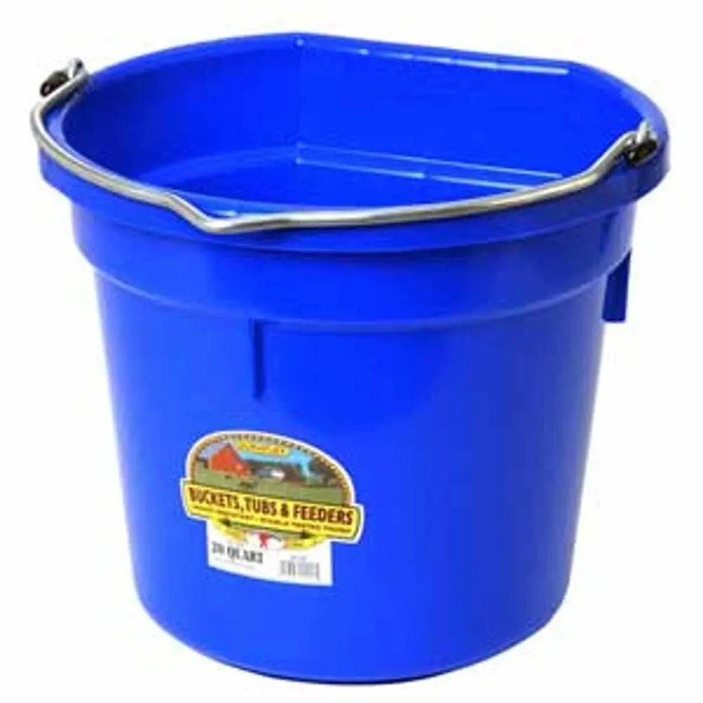 20 Qt. Flat Back - Blue 12/Cs. 1