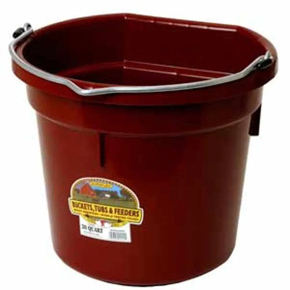 20 Qt. Flat Back - Burgundy 6/C 1