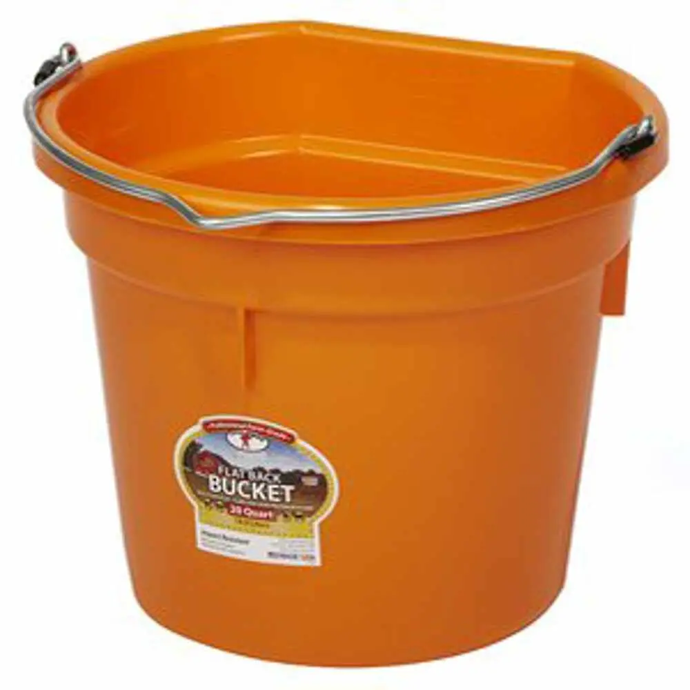 20 Qt. Flat Back - Orange 12/Cs. 1