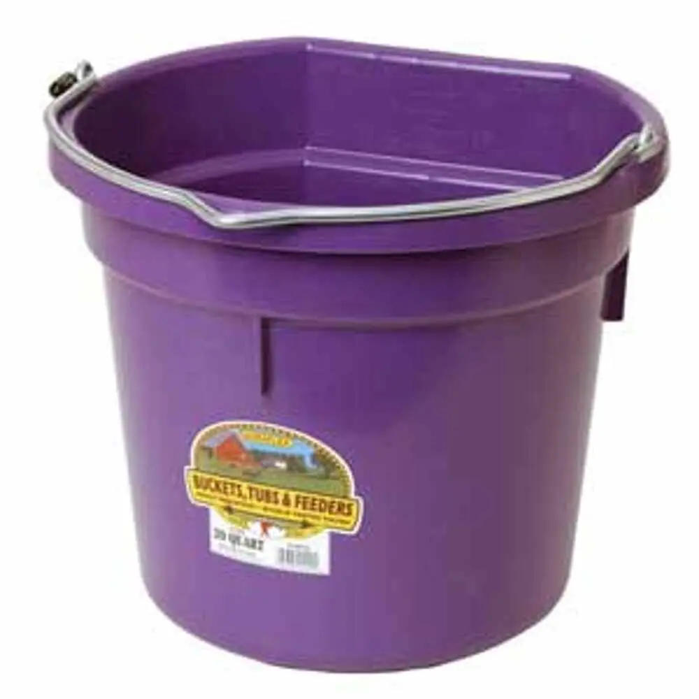 20 Qt. Flat Back - Purple 12/Cs. 1