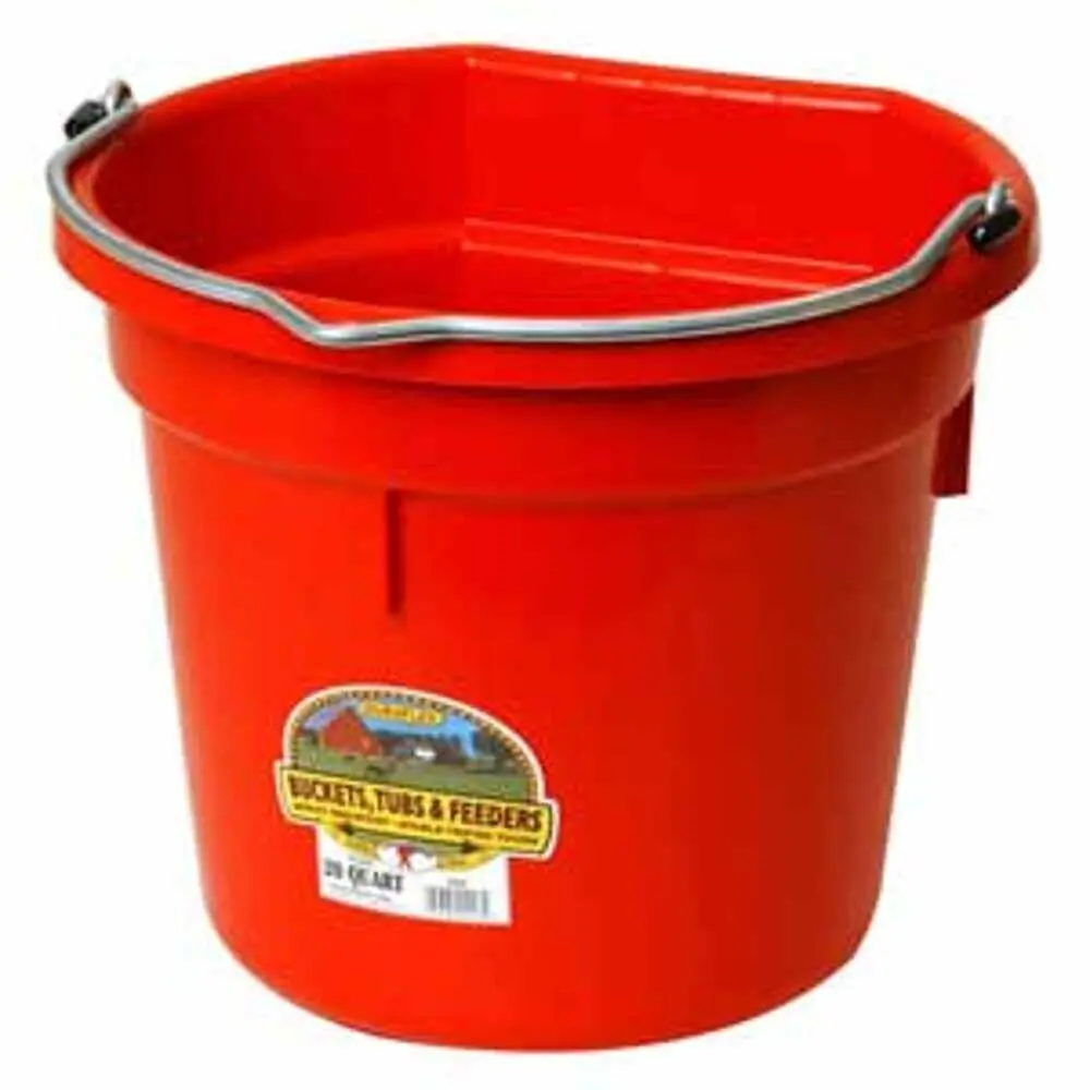 20 Qt. Flat Back - Red 6/Cs. 1