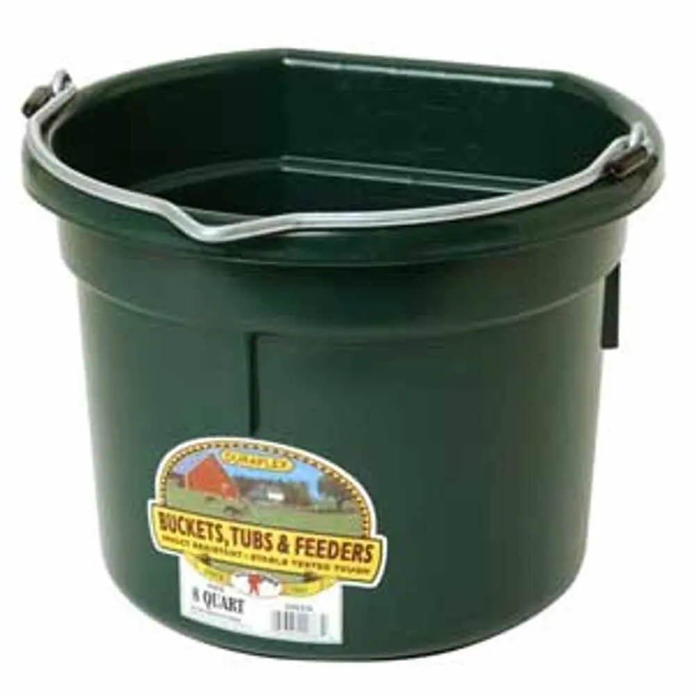 8 Qt. Flat Back - Green 24/Cs. 1