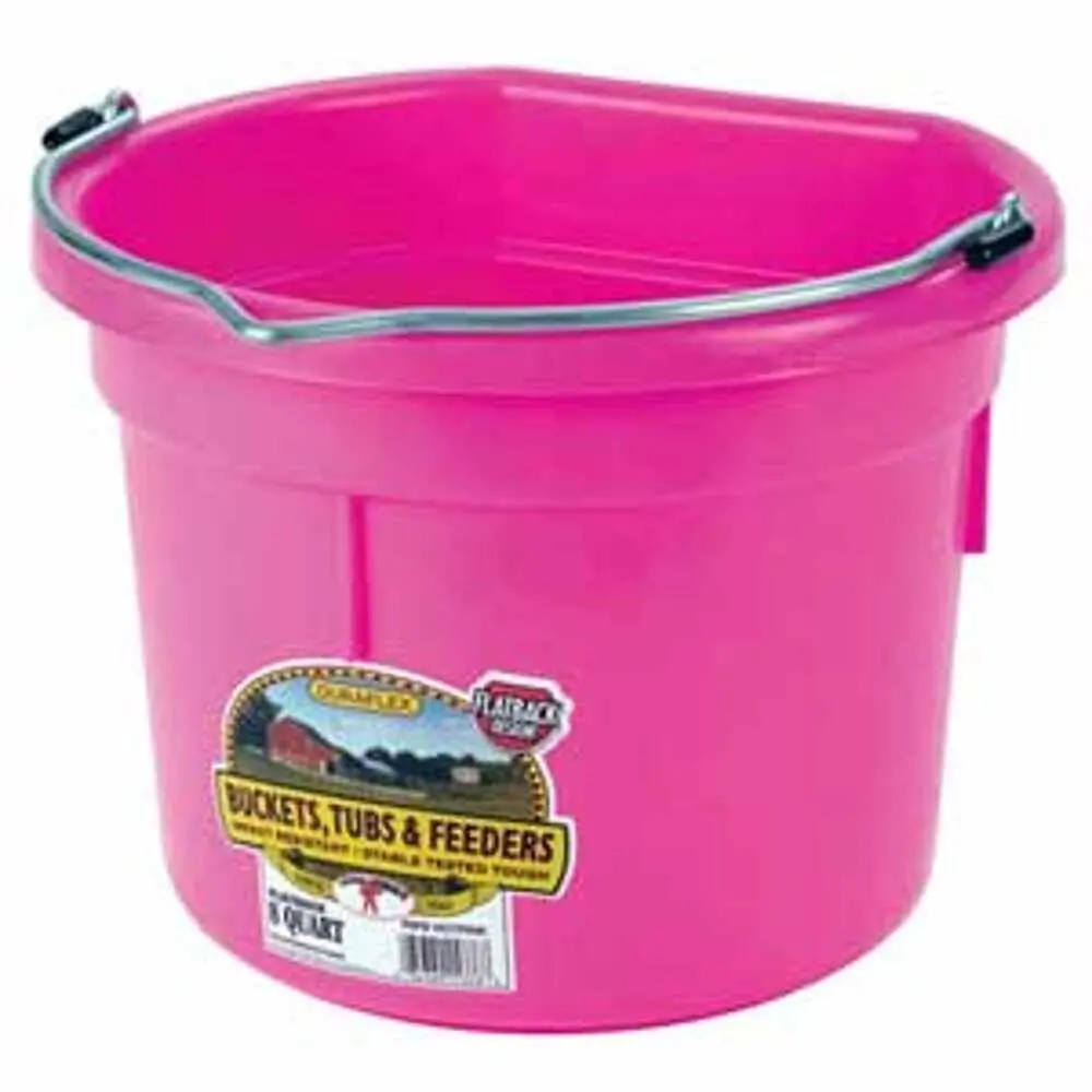 8 Qt. Flat Back - Hot Pink 1