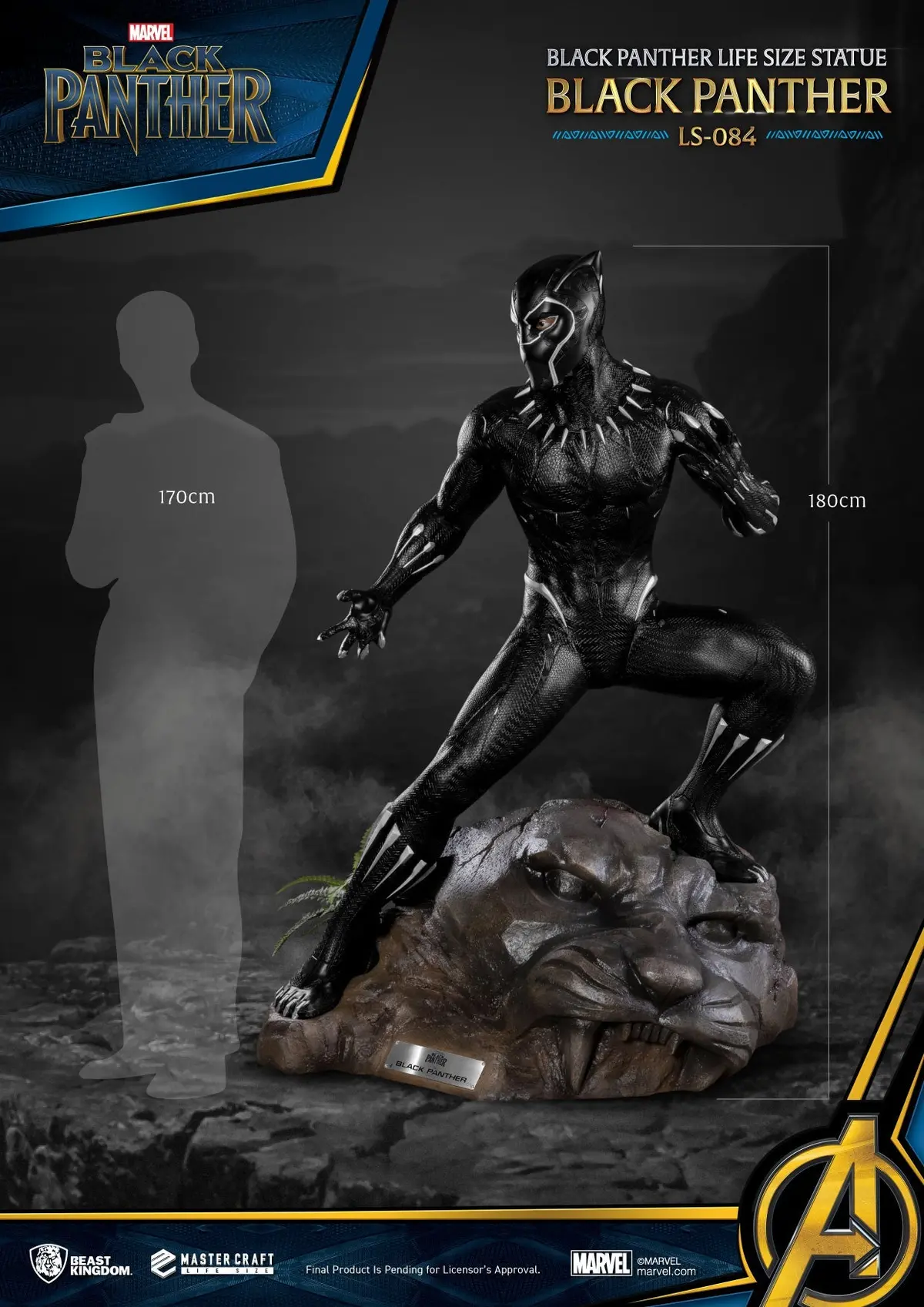 Marvel: Black Panther Life Size Statue 1