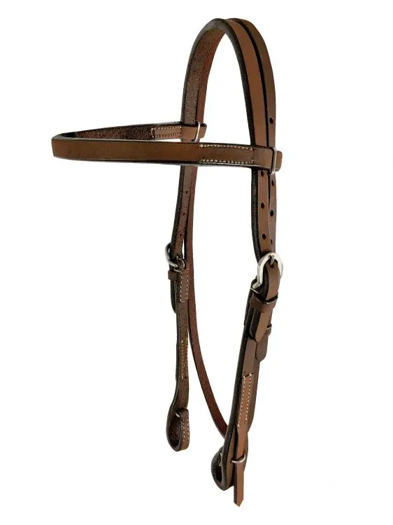 Showman ® Argentina Cow Leather Browband Headstall. 1