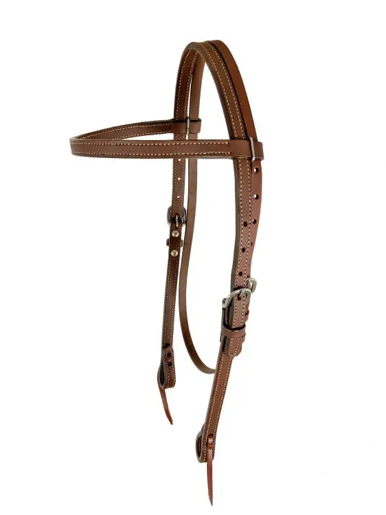 Showman ® Argentina Cow Leather Browband Headstall. 1