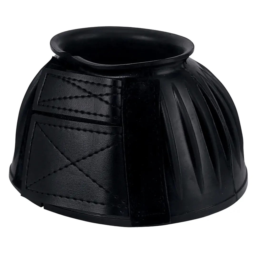Double Hook And Loop Bell Boots, Black 1
