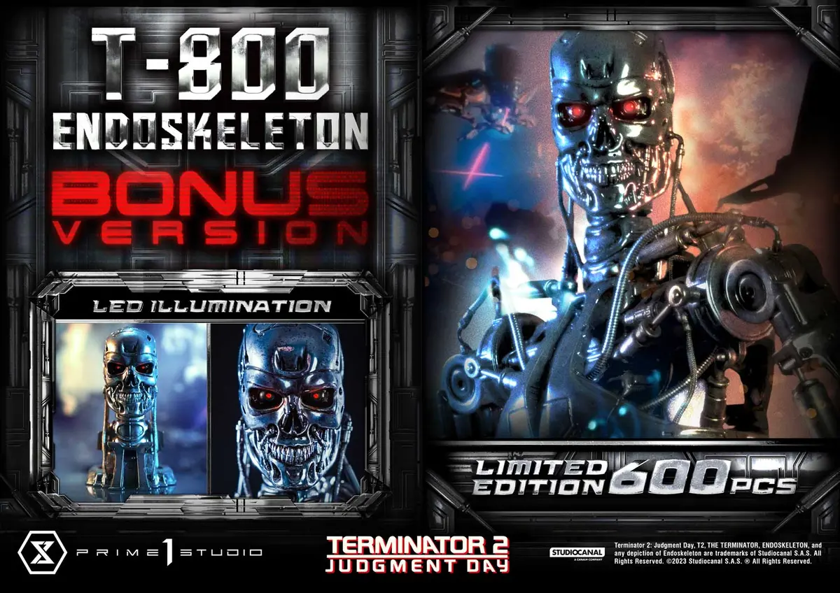 Terminator 2: T-800 Endoskeleton Deluxe Bonus Version 1