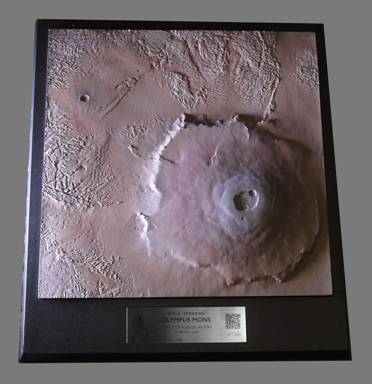 Space Terrain: Mars Olympus Mons Volcano 3D Model 1