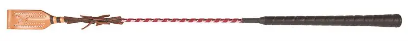 Jockey Bat, Harness Leather Popper 1