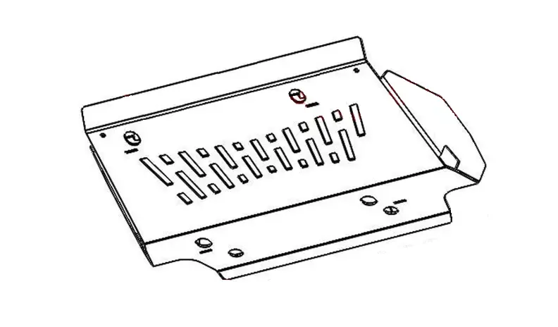 Isuzu D-Max (2012-2020) Dual/Extra Cab  &  Mux  Xrox Transmission Bash Plate Under Body Guard 1