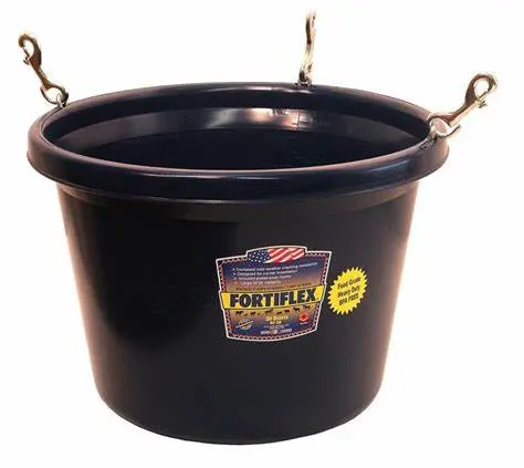 Feeder/Tub, Round Black, 30 Qt 1