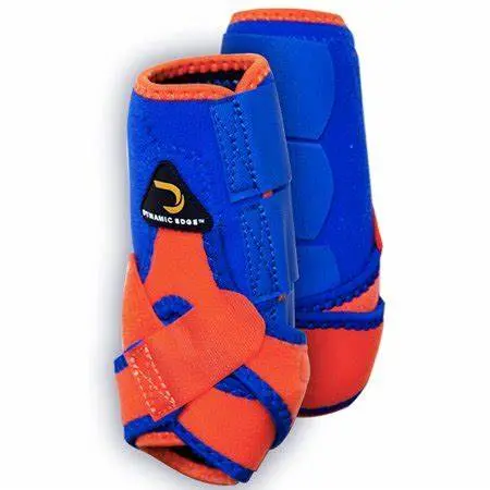 Dynamic Edge Sport Boots Front - Medium Royal - Orange 1