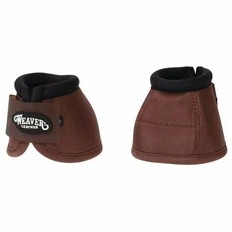 Weaver Leather Ballistic No-Turn Bell Boots - Brown 1