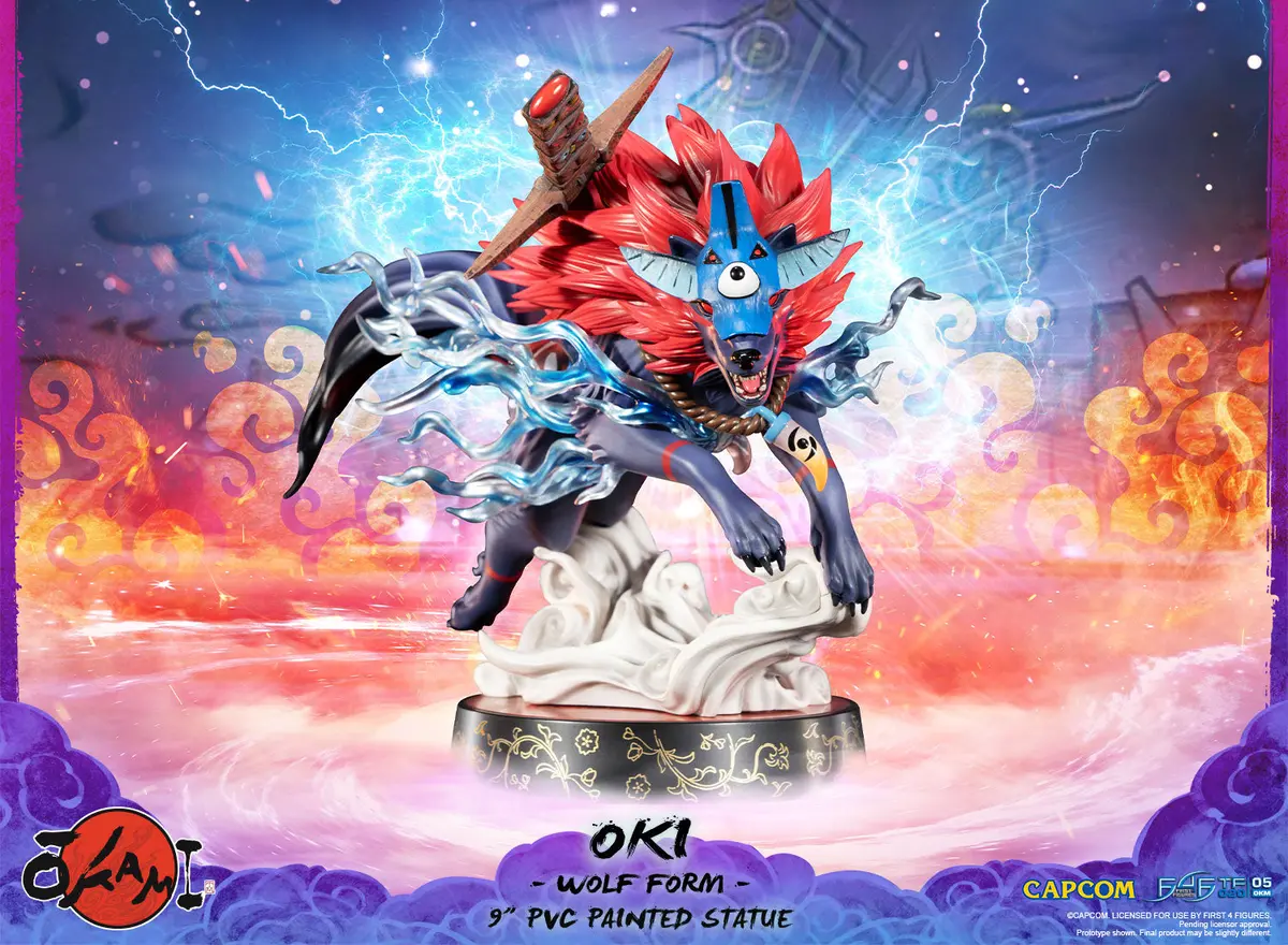 Okami: Oki (Wolf Form) Pvc Collectible 1