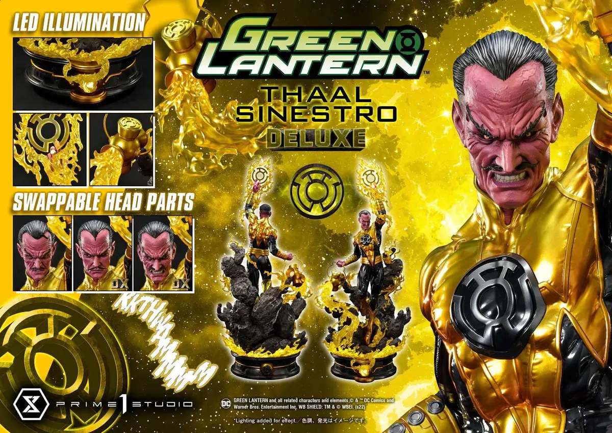 Dc Green Lantern Comics: Thaal Sinestro Dx Deluxe Statue 1