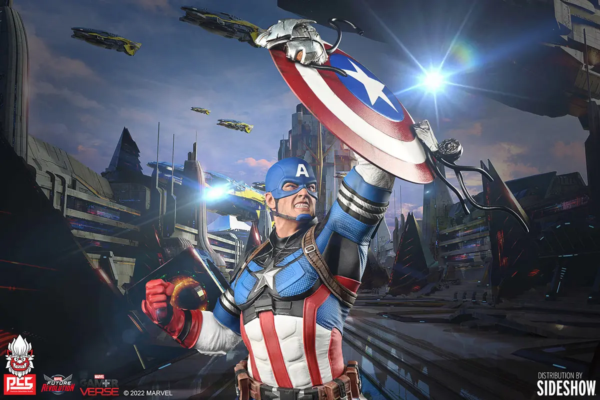 Marvel Future Revolution: Captain America Statue 1