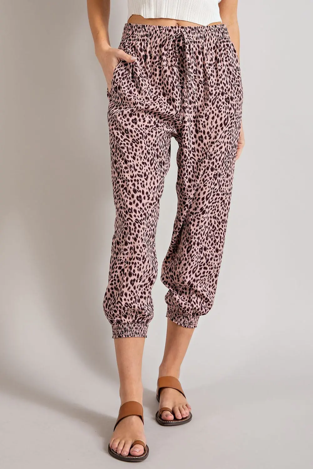 Animal Print Jogger Pants 2
