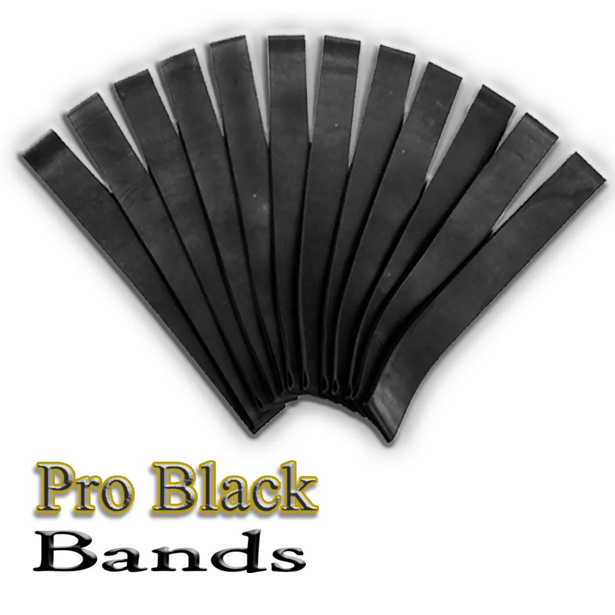 Ropesmart Dally Wraps – Pro Black Bands 12-Pack 1