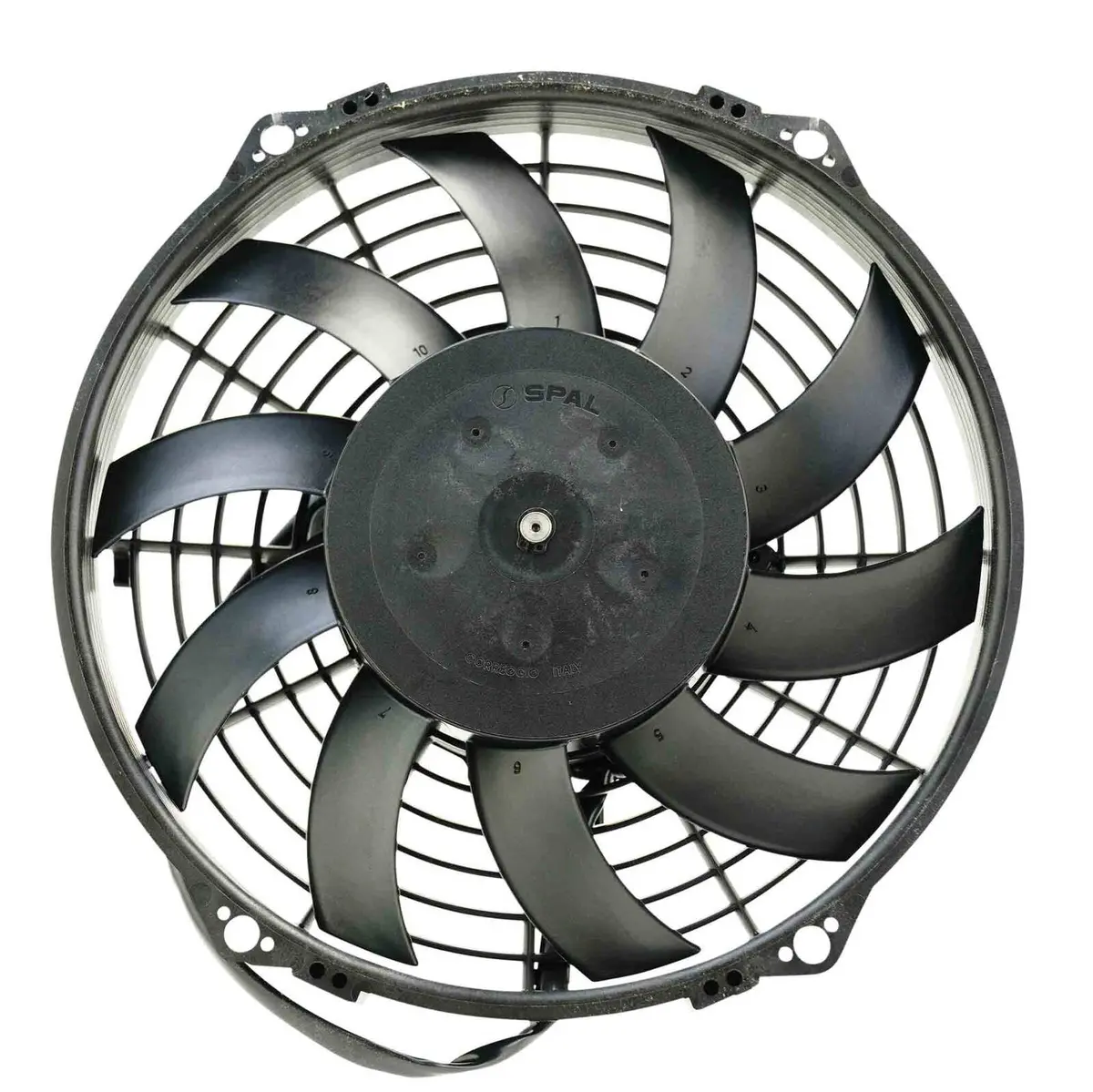 Spal Universal Fan 09" Fan Skew Blade Push 12V (590Cfm) (52Mm Deep) 1