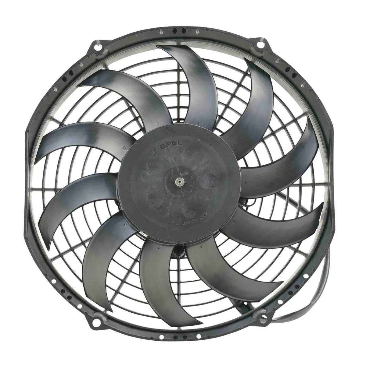 Spal Universal Fan 10" Fan Skew Blade Pull 12V (708Cfm) (52Mm Deep) 1