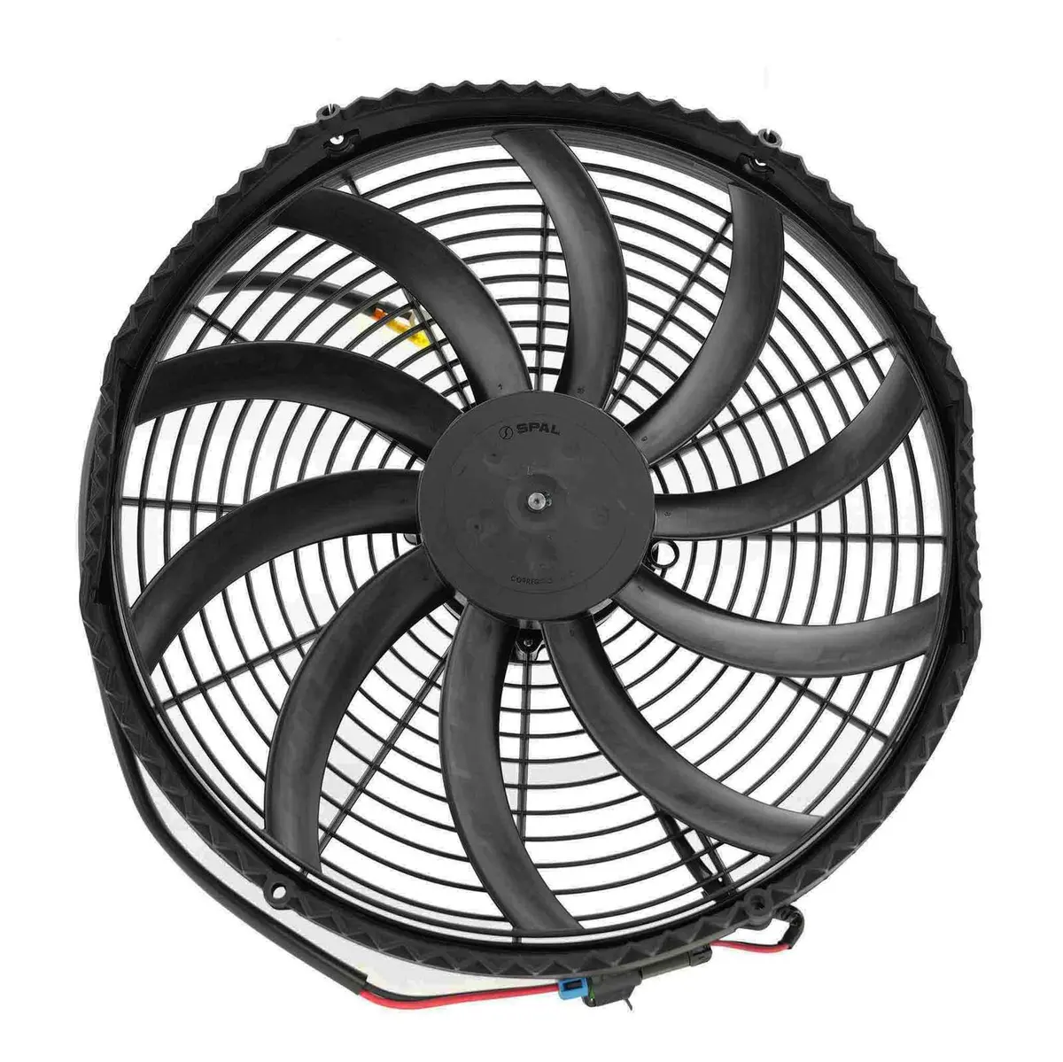 Spal Universal Fan 16" Fan Skew Blade Pull 12V Extreme Performance (2460Cfm) (93Mm Deep) (Includes Gasket & Wiring Loom) 1