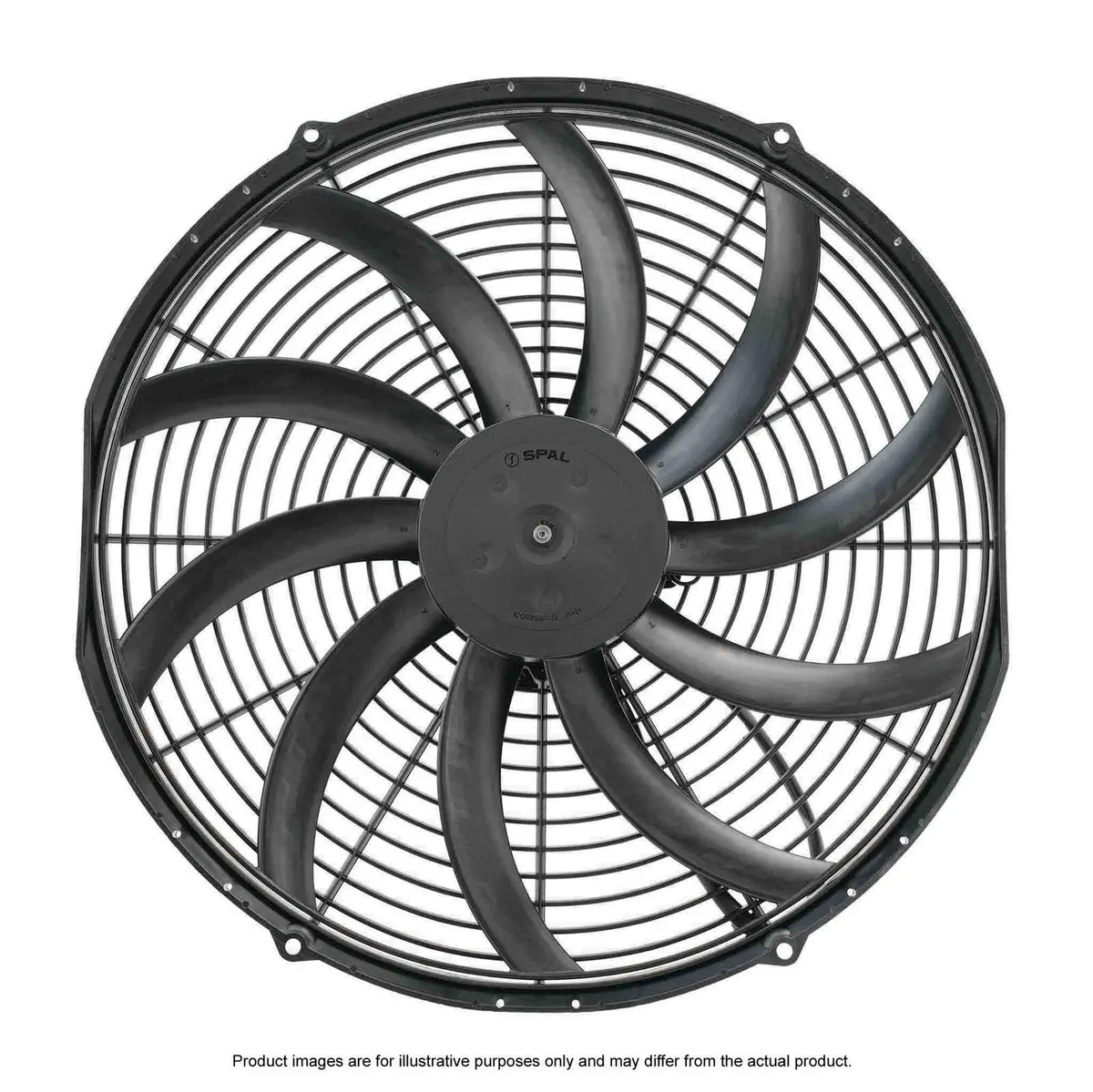Spal Universal Fan 16" Fan Skew Blade Push 12V (1959Cfm) (88Mm Deep) 1