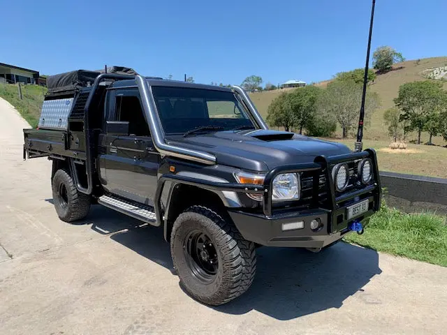 Toyota Landcruiser 79 Series (2006-2024) Vdj Phat Bars 4" Twin Stainless Snorkels 1