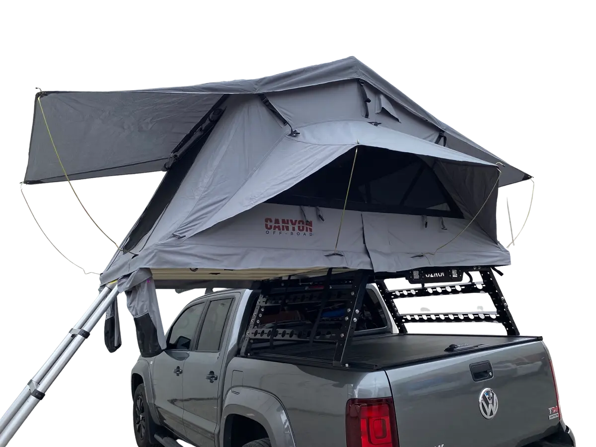 Canyon Off-Road 2 Person Roof Top Tent (Soft Shell Short Style) Panorama (Sku: Can-100-Panorama) 1