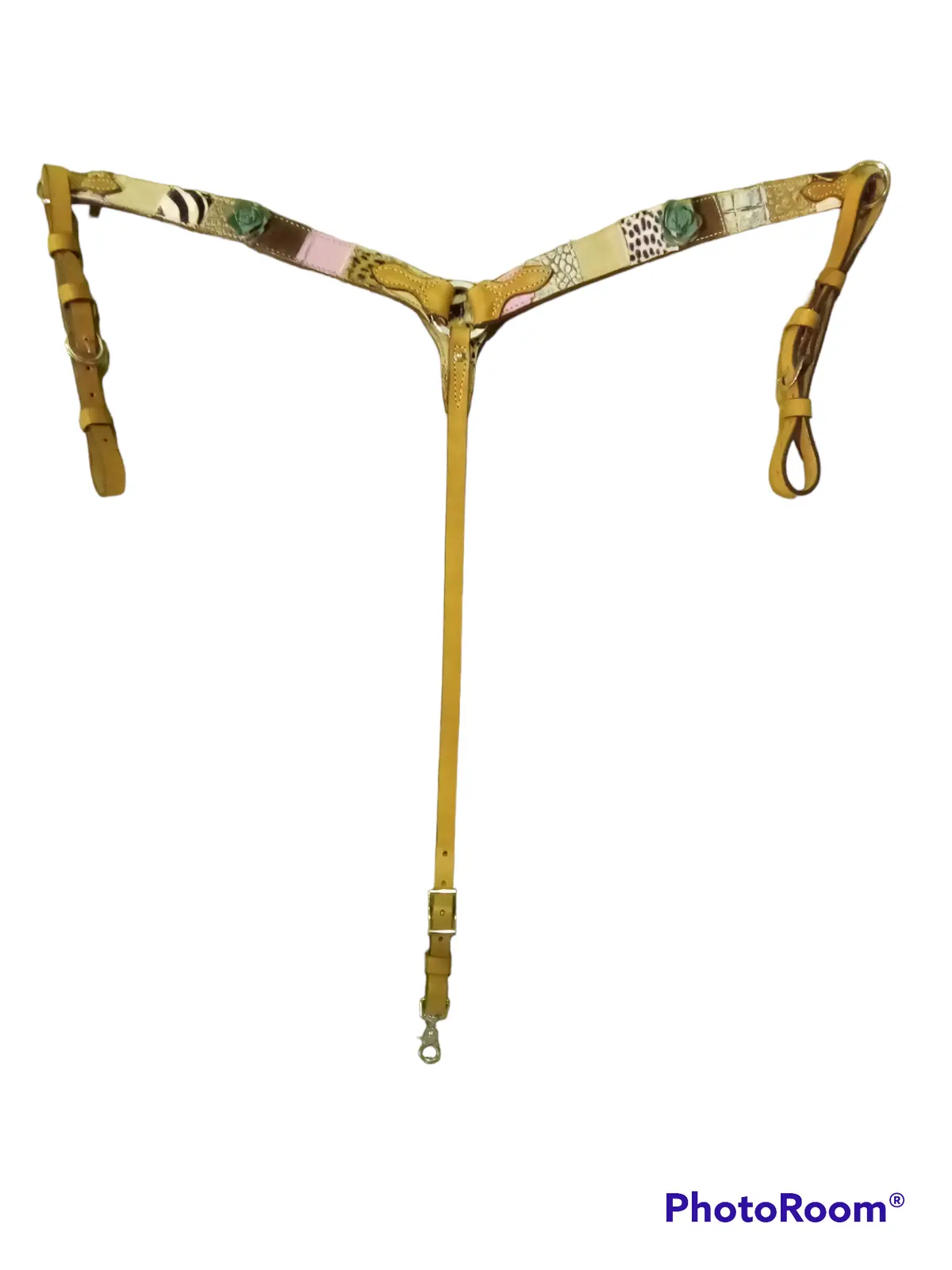 Breast Collar With Flower Conchos 1
