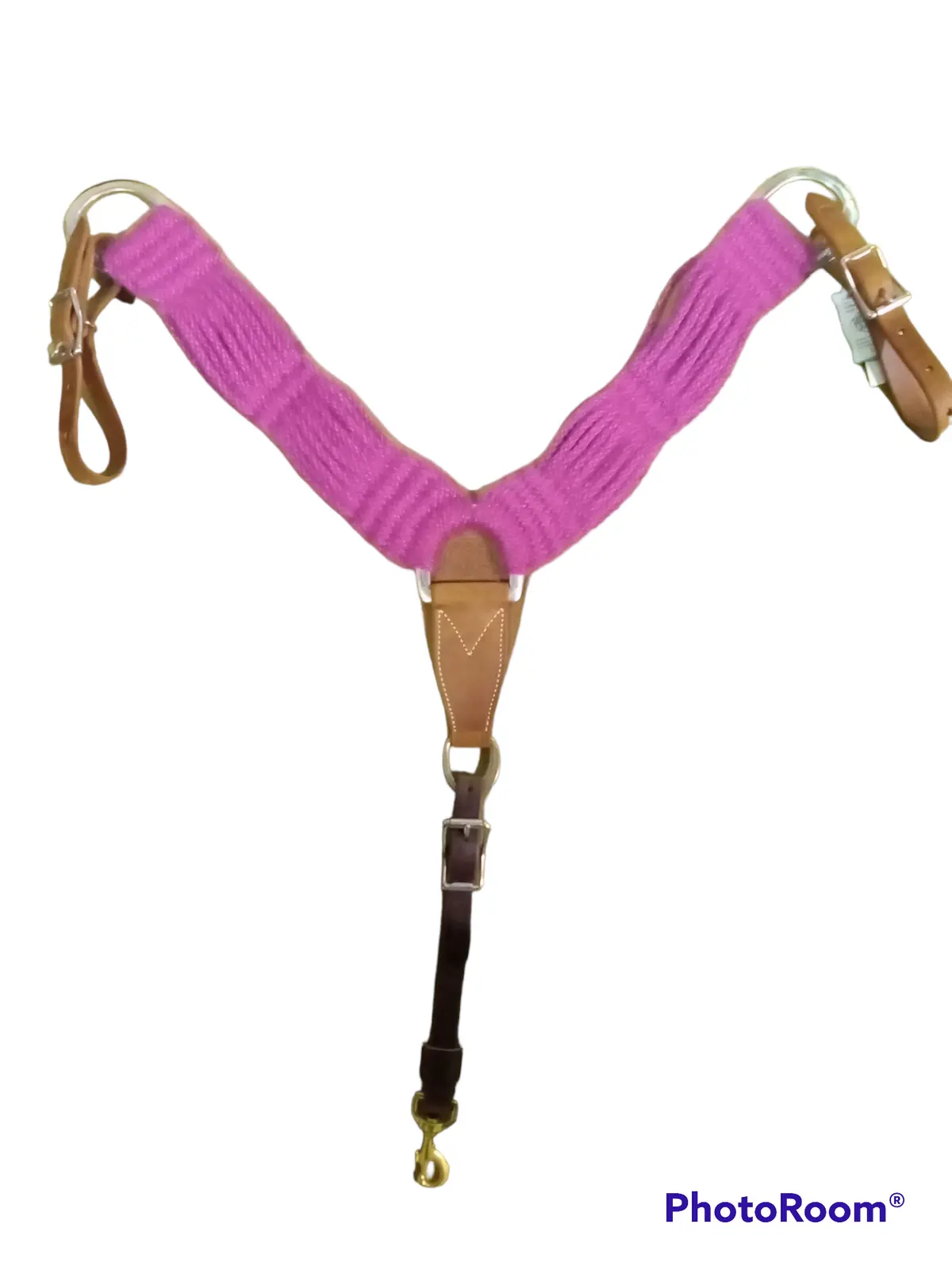 3" Mohair Breast Collar - Pink 1