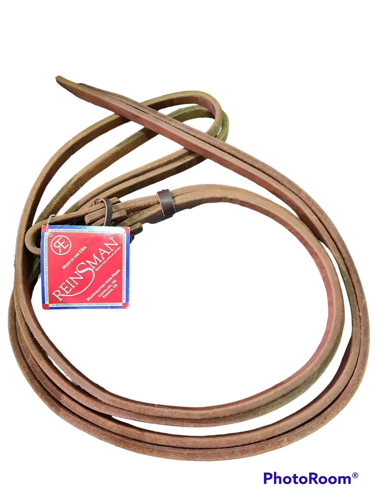 Hoak Harness Split Rein - 5/8X8' Oiled 1