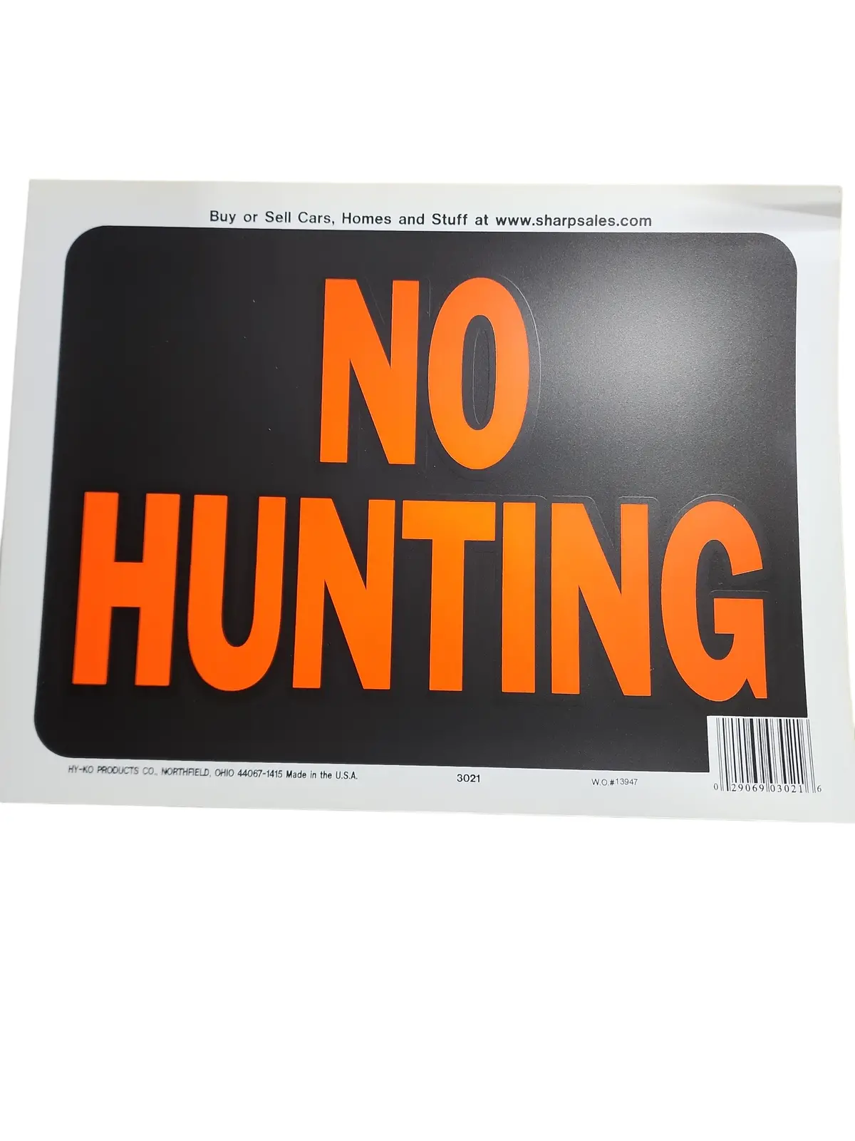 Sign, No Hunting 1