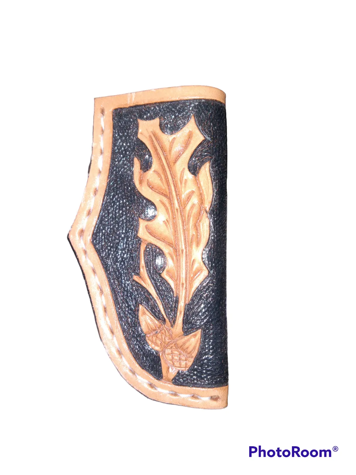 Knife Scab - Brown/Black Oakleaf Scabbard 14795 1