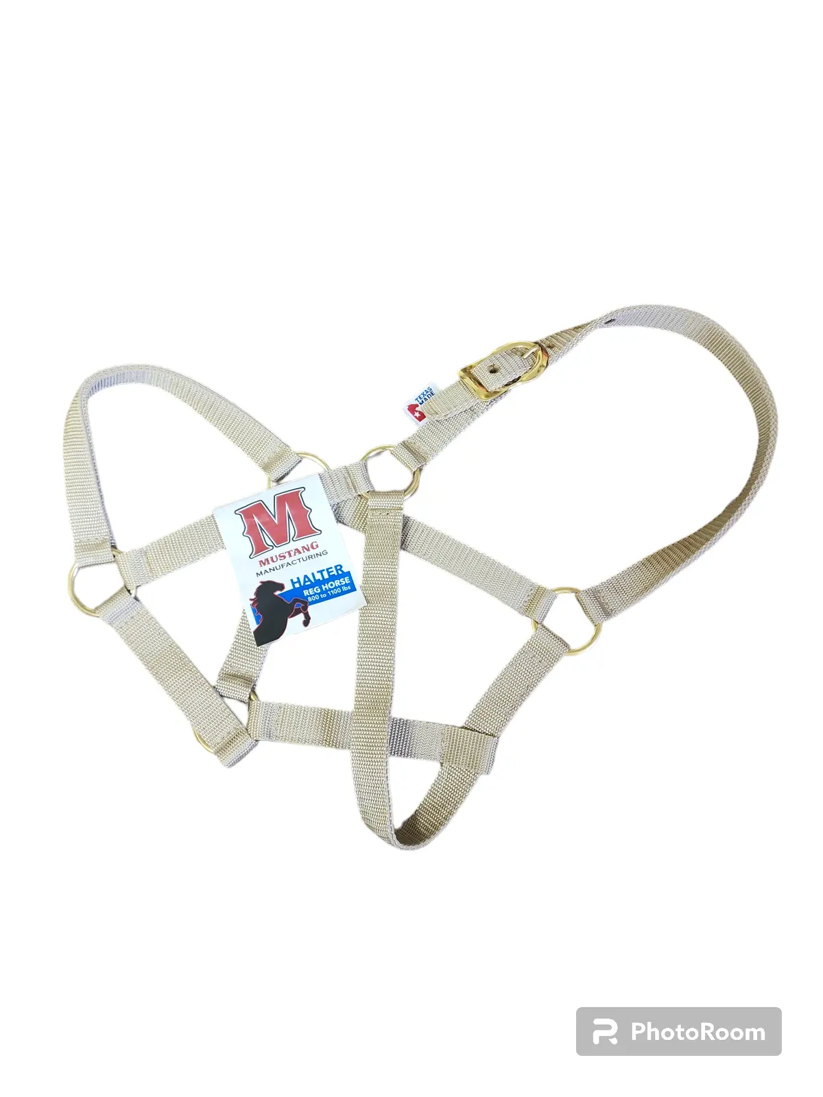 Regular 1" Poly Halter - Tan 1