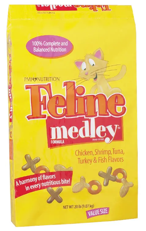 Feline Medley Cat Fd 20Lb Yellow Bag 1