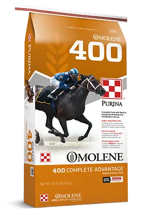 Purina® Omolene® #400 Complete Advantage® Horse Feed - 50Lb 1