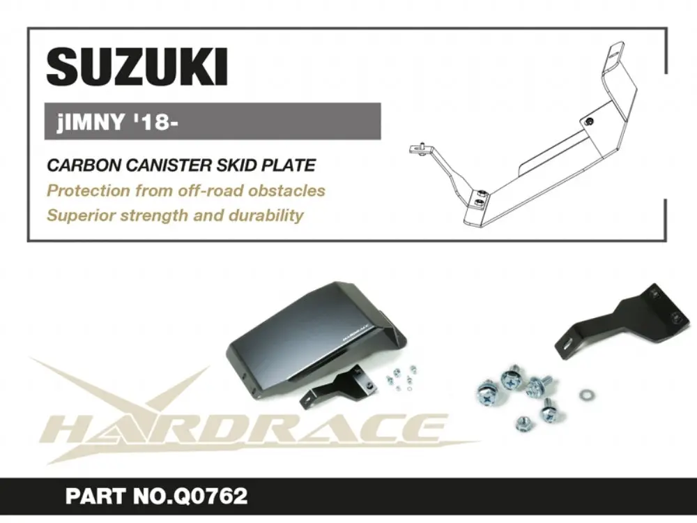 Hardrace Carbon Canister Skid Plate (2018+ Jimny) 2