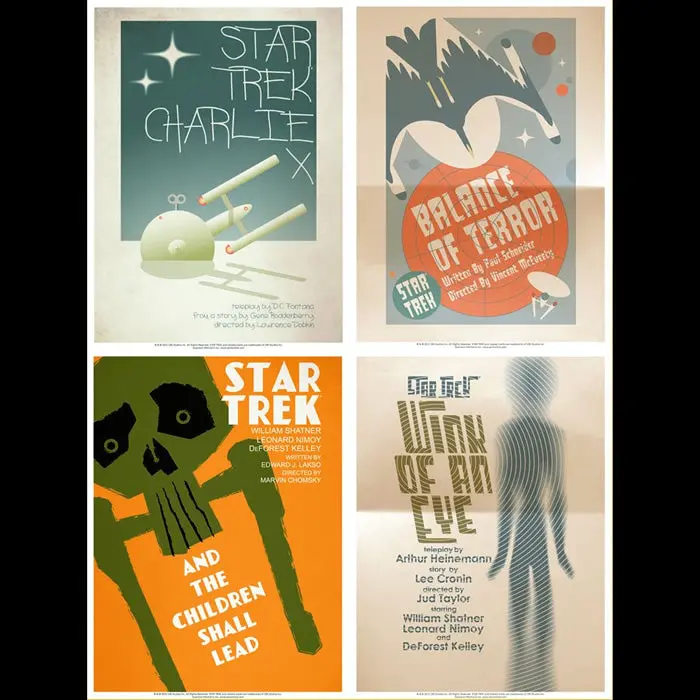 Star Trek The Original Series: Commemorative Retro Fine Art Posters Set 2 1